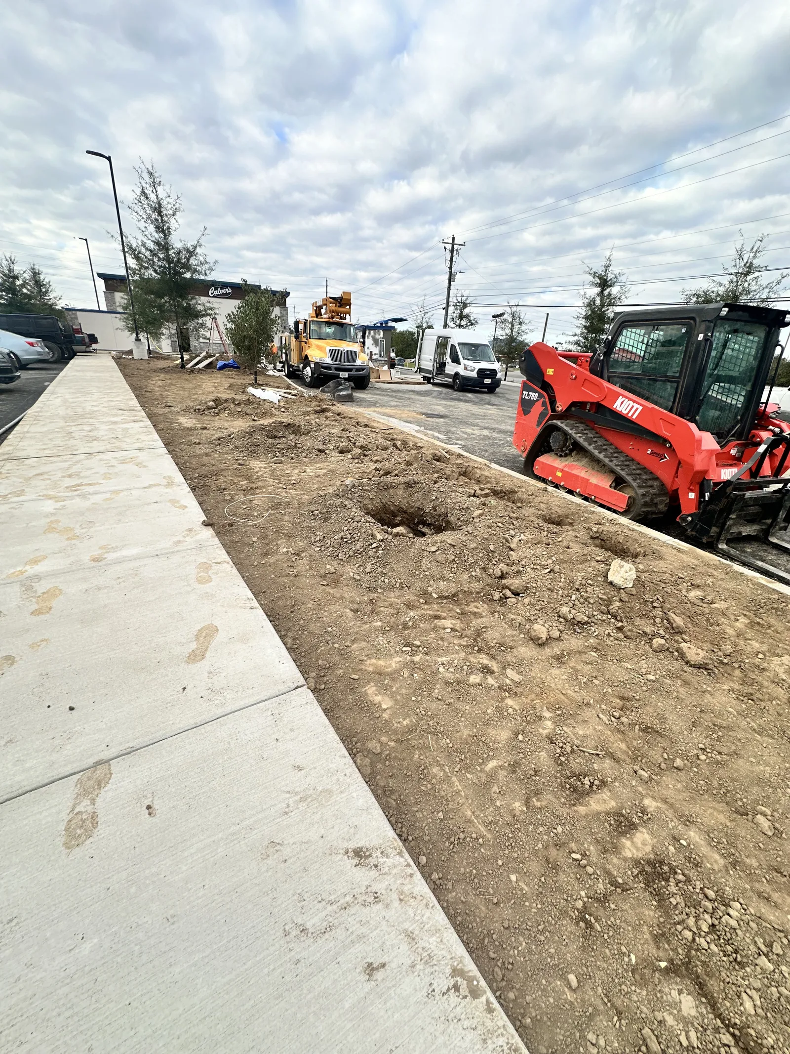 Commercial landscaping Culver's Sevierville TN — large-scale site landscaping